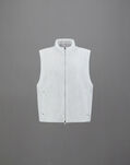 Herno SLEEVELESS LAMINAR JACKET IN TRANSLUCENT RIPSTOP Ice GI00137UL128121250