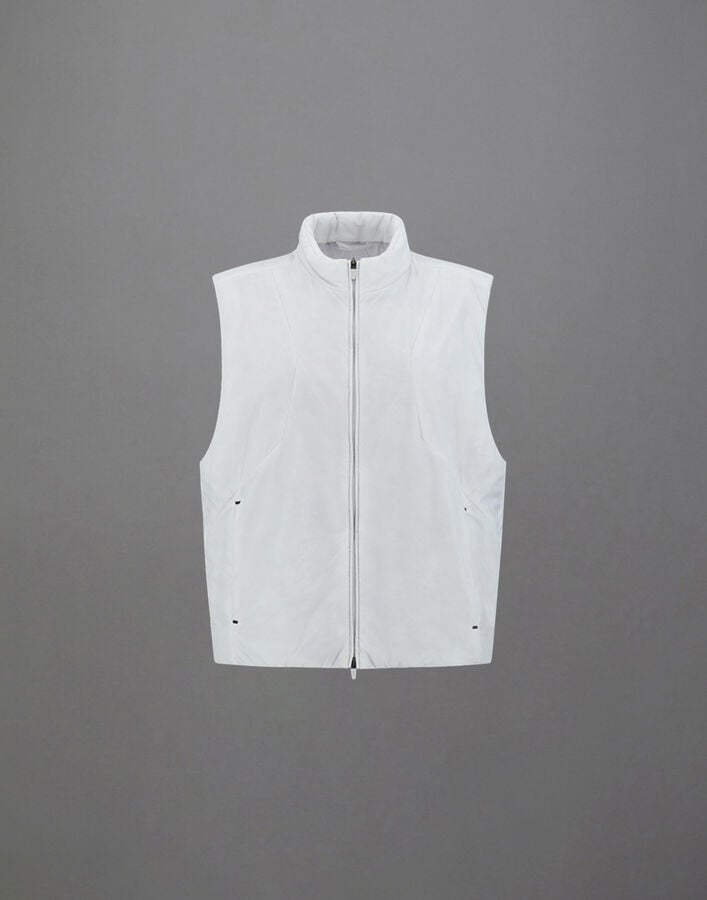 Herno SLEEVELESS LAMINAR JACKET IN TRANSLUCENT RIPSTOP Ice GI00137UL128121250