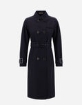 Herno TRENCH COAT IN DELON & MONOGRAM Navy Blue IM000158D132189200
