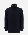 Herno CARCOAT IN STORM SYSTEM DIAGONAL WOOL Navy Blue IM000317U331869200