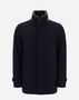 Herno CARCOAT IN STORM SYSTEM DIAGONAL WOOL Navy Blue IM000317U331869200