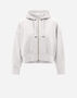 Herno VISCOSE SWEATER AND TECHNO TAFFETÀ BOMBER JACKET White JC000056D500691000