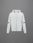 Herno LAMINAR CARDIGAN IN COTTON SWEATER Ice JC00012UL500171250