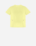 Herno CHIC COTTON JERSEY AND NEW TECHNO TAFFETÀ T-SHIRT Canary JG000224D520063020