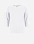 Herno CHIC COTTON JERSEY AND NEW TECHNO TAFFETÀ LONG-SLEEVED T-SHIRT White JG000226D520061000