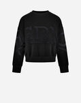 Herno DIAGONAL COTTON, FLEECE AND MESH SWEATSHIRT Black JG000228D500729300