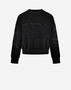 Herno DIAGONAL COTTON, FLEECE AND MESH SWEATSHIRT Black JG000228D500729300