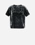 Herno T-SHIRT IN MARBLED VELVET Iron JG000251D12639S9487