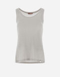 Herno RESORT TOP IN LUREX SUMMER RIBS Light Grey JG00030DR570389406
