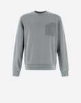 Herno RESORT SWEATSHIRT IN COTTON SWEATER Light Grey JG00033UR500179433