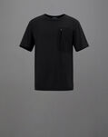 Herno LAMINAR T-SHIRT IN COMPACT JERSEY Black JG00049UL520009300