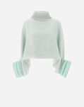 Herno RESORT PONCHO IN SOFT PONCHO & NYLON ULTRALIGHT Pastel Green JL00007DR333717114