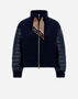 Herno YOGA BOMBER JACKET WITH SCARF Navy Blue JP000115D13461S9200
