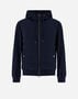 Herno RESORT SWEATSHIRT IN COUPLED WOOL PIQUE & LIGHT NYLON STRETCH Navy Blue JP00013UR560139200