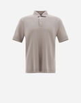 Herno JERSEY KNIT EFFECT POLO SHIRT Light Taupe JPL00125U520592600