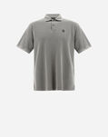Herno PIGMENT DYE PIQUE' POLO SHIRT Grey JPL00126U540069400