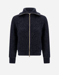 Herno CARDIGAN IN ANGEL Navy Blue MC000162D702339200