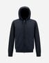 Herno PIQUE' KNIT AND NYLON JACKET Navy Blue MC000168U720569200