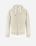 Herno RESORT BOMBER JACKET IN INFINITY MIX KNIT & REV PONENTE Cream MC00020UR701451010