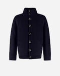 Herno RESORT BOMBER JACKET IN INFINITY WOOL Navy Blue MC00027UR700479200
