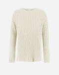 Herno SWEATER IN WOOL COTTON Cream MG000138D720651010
