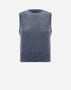 Herno VEST IN PLAIN ALPACA WOOL Light blue MG000147D702449145