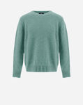 Herno SWEATER IN PLAIN ALPACA WOOL Green MG000155U702447201