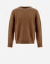 Herno SWEATER IN PLAIN ALPACA WOOL Earthenware MG000155U702448162