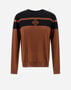 Herno WOMEN’S BRUSHED WOOL SWEATER Camel/Black MG0001DCB70189M022193