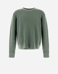 Herno RESORT SWEATER IN ENDLESS OPERATED WOOL Olive Green MG00022UR701937500