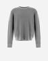 Herno RESORT SWEATER IN ENDLESS OPERATED WOOL Light Grey MG00022UR701939406