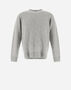 Herno RESORT SWEATER IN HERRINGBONE PLAIN CASHMERE Grey MG00023UR710219400