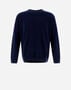 Herno RESORT SWEATER IN PLAIN CASHMERE Navy Blue MG00024UR710229200