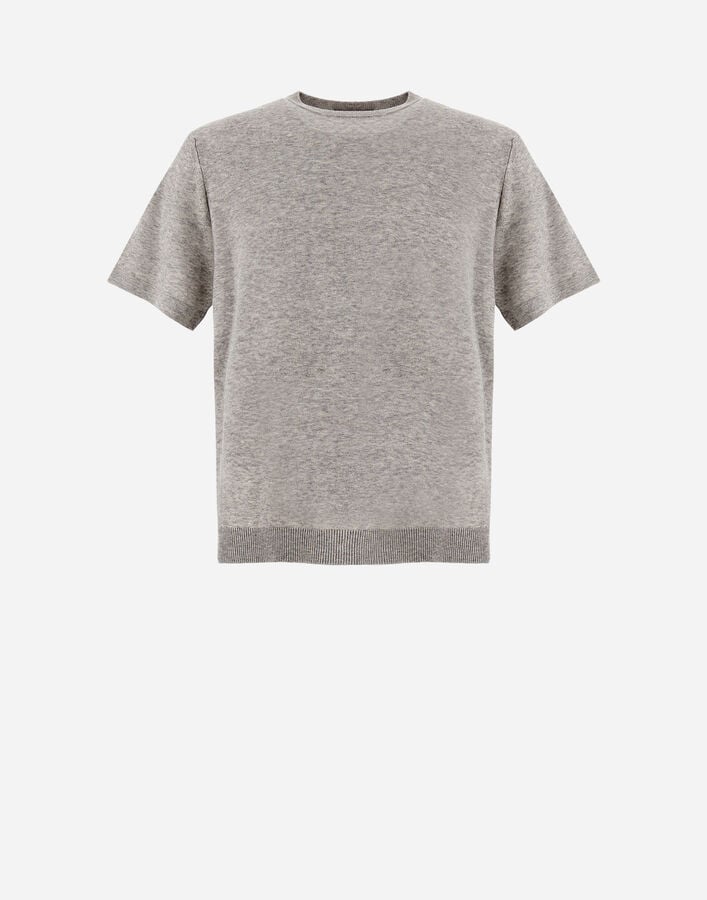Herno RESORT SWEATER IN JEANS EFFECT Light Grey MG00026UR720639410
