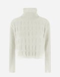 Herno RESORT SWEATER IN INFINITY 3D White ML00015DR701911000