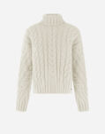Herno RESORT SWEATER IN INFINITY BRAID White ML00017DR701991000