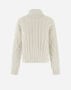 Herno RESORT SWEATER IN INFINITY BRAID White ML00017DR701991000