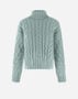Herno RESORT SWEATER IN INFINITY BRAID Aquamarine ML00017DR701997103