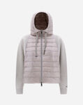 Herno UNLIMITED COMPACT COTTON AND NYLON ULTRALIGHT BOMBER JACKET Ice MP000138D720521315