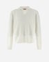 Herno RESORT POLO IN ENDLESS OPERATED WOOL White MPL0001UR701931000