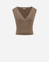 Herno ENDLESS VISCOSE RIB TOP Camel MV000001D760332155