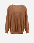 Herno ETERNITY V-NECK SWEATER Camel MV000002D710012150
