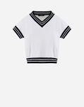 Herno ENDLESS VISCOSE STRIPES SWEATER White MV000003D760401000