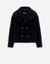 Herno PEA COAT IN WOOLEN CLOTH Black PE000042U334189300