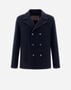 Herno RESORT PEA COAT IN NEW MODERN DOUBLE Navy Blue PE00014UR334159200
