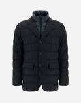 Herno BLAZER IN CASHMERE AND SILK Blue/Brown PI000930U380879288