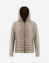 Herno BOMBER JACKET IN NYLON ULTRALIGHT & FLEECE Light Taupe PI001009U120172600