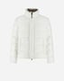 Herno BOMBER JACKET IN ARENDELLE AND FAUX FUR White PI001019U12414Z1000