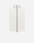 Herno ECOAGE AND MONOGRAM SLEEVELESS JACKET White PI001100U124561000