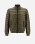 Herno NYLON ULTRALIGHT AND KNIT BOMBER JACKET Military PI001112U120177745